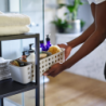 Bathroom Storage Basket Slimline Ecru - Easystore