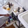 Bathroom Storage Basket Slimline Ecru - Easystore