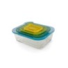 Set of 4 Glass Storage Containers - Nest Glass