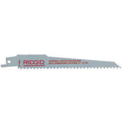 RIDGID Bi-Metal Universal Single Shank Reciprocating Saw Blades for Wood Roughing D-989