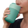 Copo de Viagem com Tampa Flip-Top Verde - Sipp