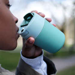Taza de Viaje con Tapa Abatible Verde - Sipp