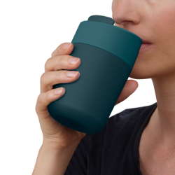 Taza de Viaje con Tapa Abatible Azul - Sipp
