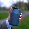 Travel Mug with Flip-Top Cap Blue - Sipp