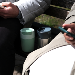 Copo de Viagem com Tampa Flip-Top Inox - Sipp