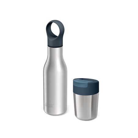 Conjunto Copo+Garrafa para Levar Inox