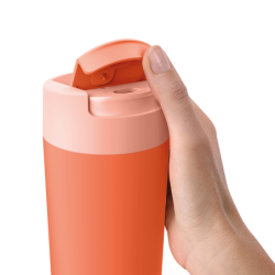 Taza de Viaje con Tapa Abatible 454ml Coral - Sipp
