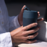 Taza de Viaje con Tapa Abatible 454ml Azul - Sipp
