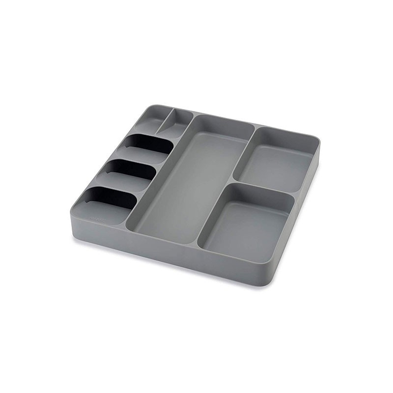 Cutlery, Utensil and Gadget Organiser Grey - DrawerStore