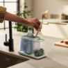 Kitchen Sink Organiser Stone and Green - Caddy Small