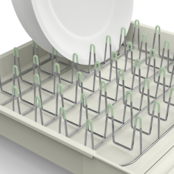 Expandable Dish Drainer Stone and Green - Extend