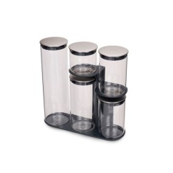 Set de 5 Frascos de Vidro com Suporte - Podium 100