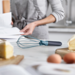 Silicone Whisk (2 In 1) Blue - Twist
