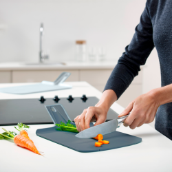 Set of 2 Folding Chopping Boards Blue - Chop2Pot
