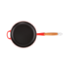 Low Frying Pan Wooden Handle Cerise  24cm - Signature