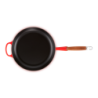 Low Frying Pan Wooden Handle Cerise 28cm - Signature