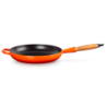 Low Frying Pan Wooden Handle Volcanic 28cm - Signature