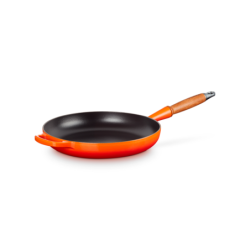 Low Frying Pan Wooden Handle Volcanic 28cm - Signature