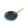 Low Frying Pan Wooden Handle Caribe 28cm - Signature