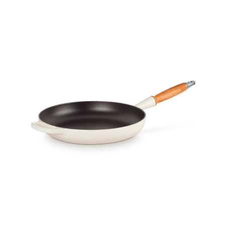 Low Frying Pan Wooden Handle Meringue 28cm - Signature