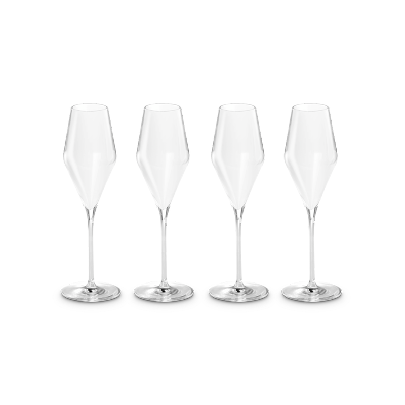 Set of 4 Sparkling Wine Glasses - LC