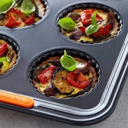 6 Cup Fluted Tart Tin Tray