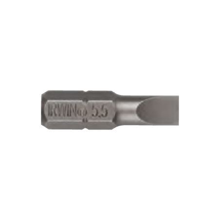 IRWIN Slotted Insert Bit 0,6 mmx4,5 mm Ø6,35 mmx25 mm (10un.)
