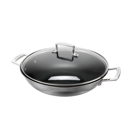 Wok Anti-Aderente com Tampa de Vidro - Triply