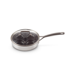 Uncoated Sauté Pan with Poaching Insert