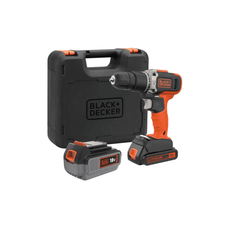 Berbequim com Percussão 18V 4Ah/2Ah Lítio BLACK+DECKER