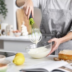 Silicone Whisk (2 In 1) Green - Twist