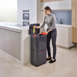 Cubo de Basura 60L Gris - Totem Max