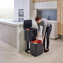 Cubo de Basura 60L Gris - Totem Max