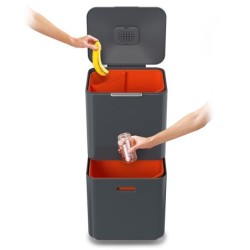Cubo de Basura 60L Gris - Totem Max