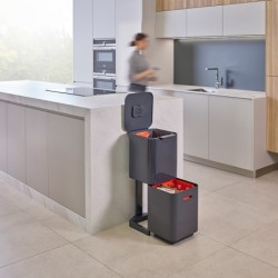 Cubo de Basura 40L Gris - Totem Compact