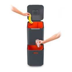 Cubo de Basura 40L Gris - Totem Compact