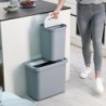 Conjunto de 2 Recipientes para Reciclagem 46L - GoRecycle