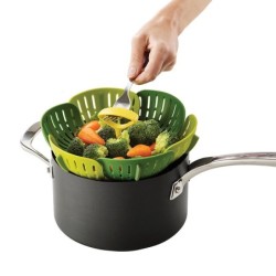 Folding Steamer Basket Green - Bloom