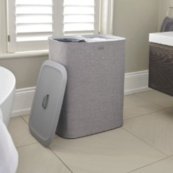 Easy-Empty Laundry Basket Grey 90L - Tota