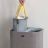 Easy-Empty Laundry Basket Grey 90L - Tota