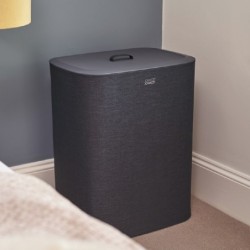 Easy-Empty Laundry Basket Black 90L - Tota