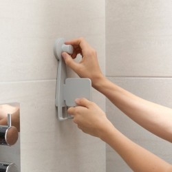 Compact Shower Shelf with Adjustable Mirror - Easystore