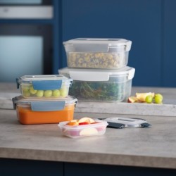 Multi-size Storage Container Sets (5Un) - Nest Lock Sky
