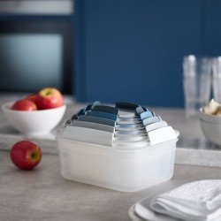 Multi-size Storage Container Sets (5Un) - Nest Lock Sky