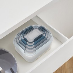 Multi-size Storage Container Sets (5Un) - Nest Lock Sky