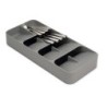 Large Cutlery Organiser Grey - DrawerStore
