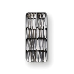 Large Cutlery Organiser Grey - DrawerStore