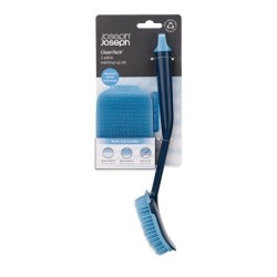 Juego de Estropajo y Cepillo de Fregar Azul - CleanTech