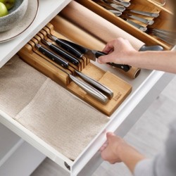 Bamboo Compact Knife Organiser - Drawerstore