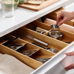 Cutlery, Utensil and Gadget Organiser Bamboo - DrawerStore
